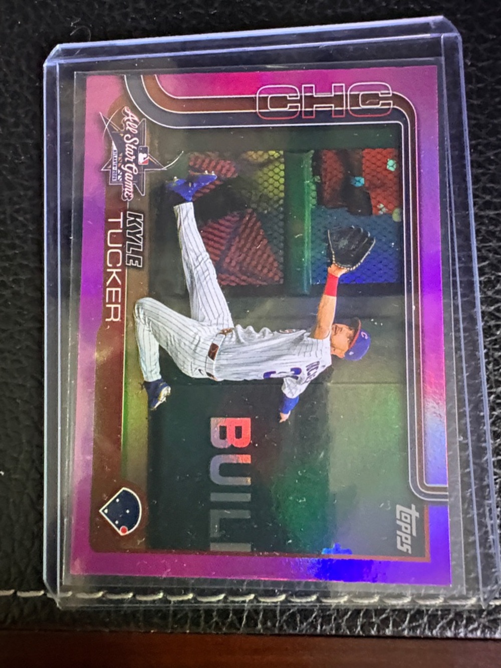 Kyle Tucker 2025 Topps Chrome Baseball Card - Purple Holo